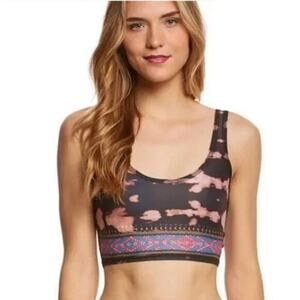 Teeki Crop Top Lover Cusco Rambler Style Pilates Yoga Anti-Microbial Colorful XS